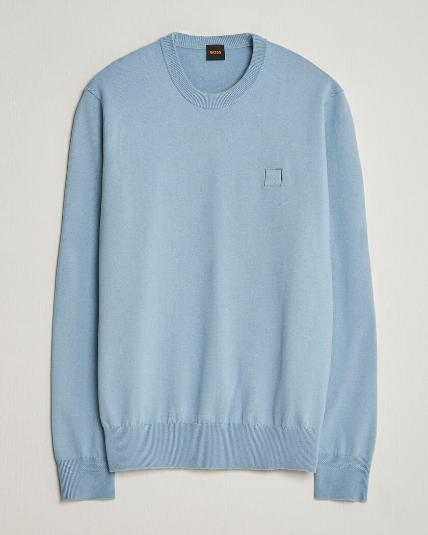 BOSS ORANGE Kanovano Knitted Sweater Light Blue – Blå