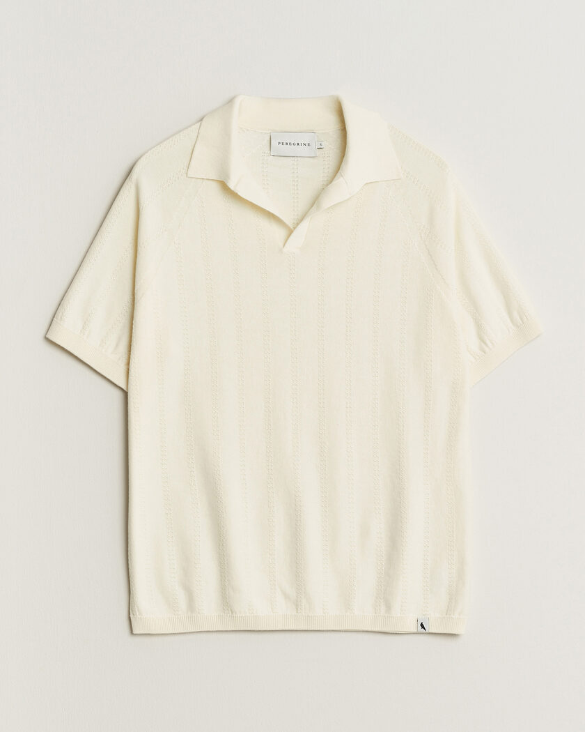 Peregrine Alma Cotton Structure Polo White – Hvid