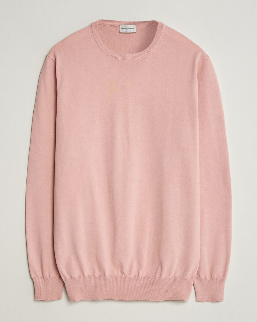 Morgano Supersoft Egyptian Cotton Crew Neck Soft Pink – Pink