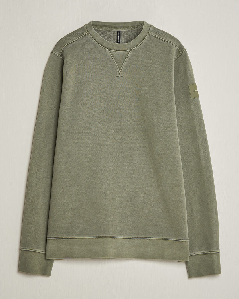 Sail Racing Wind Pigment Dyed Sweatshirt Mud Green – Grøn