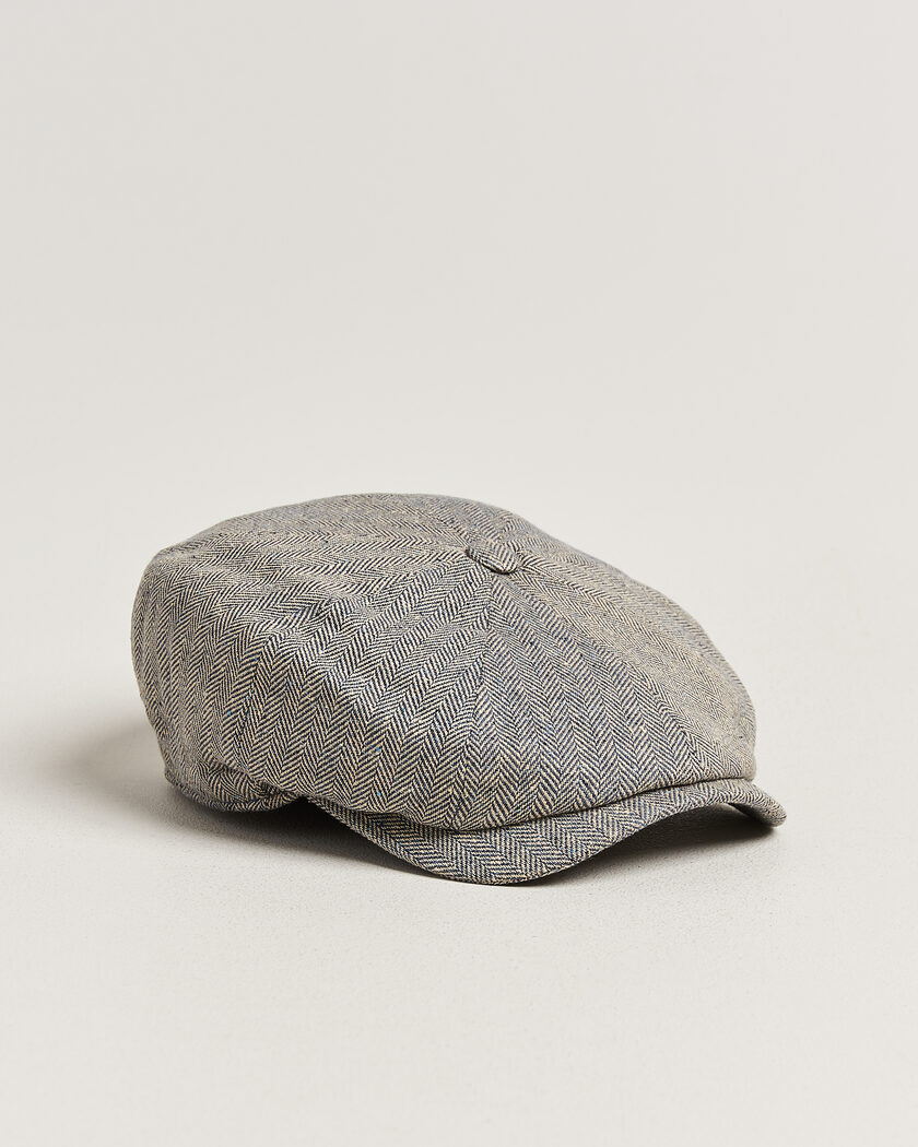 Wigéns Newsboy Retro Herringbone Cap Blue – Blå