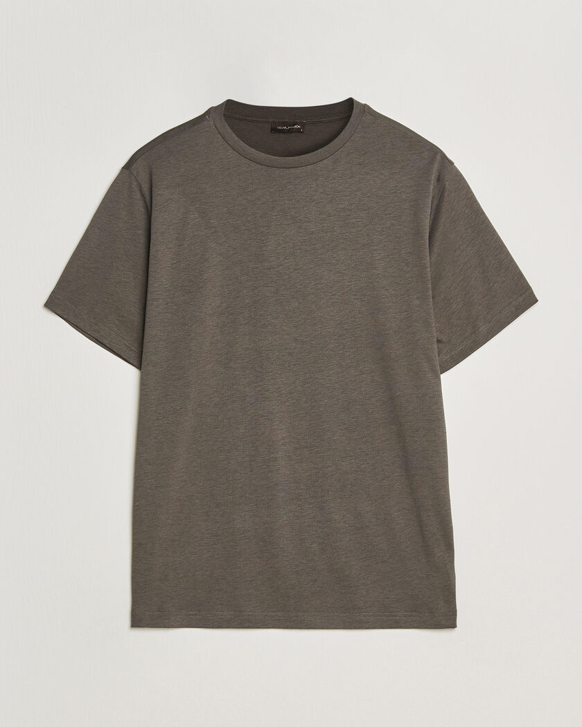 Oscar Jacobson Kim Lyocel/Cotton T-Shirt Green – Grøn