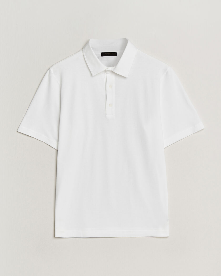 Zanone Soft Cotton Piquet Polo White – Hvid