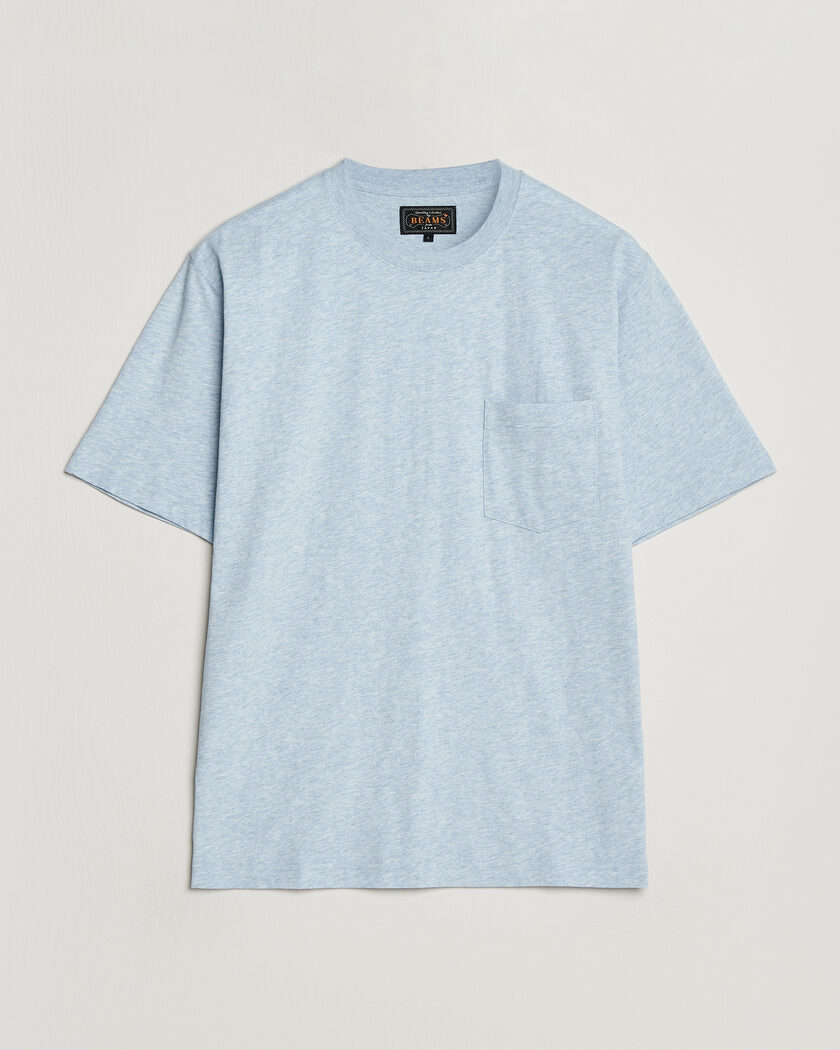 BEAMS PLUS Pocket Tee Sax Blue – Blå