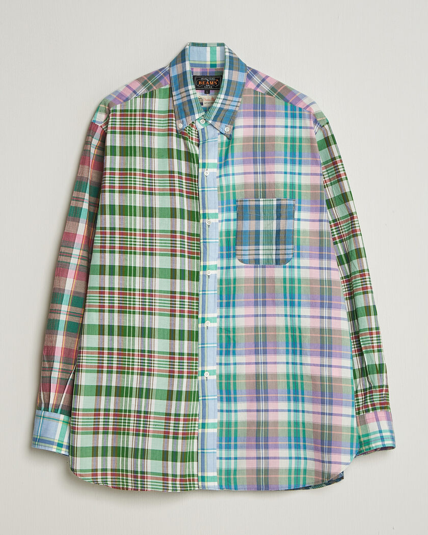 BEAMS PLUS Patchwork Madras Shirt Multicolour – Flerfarvet