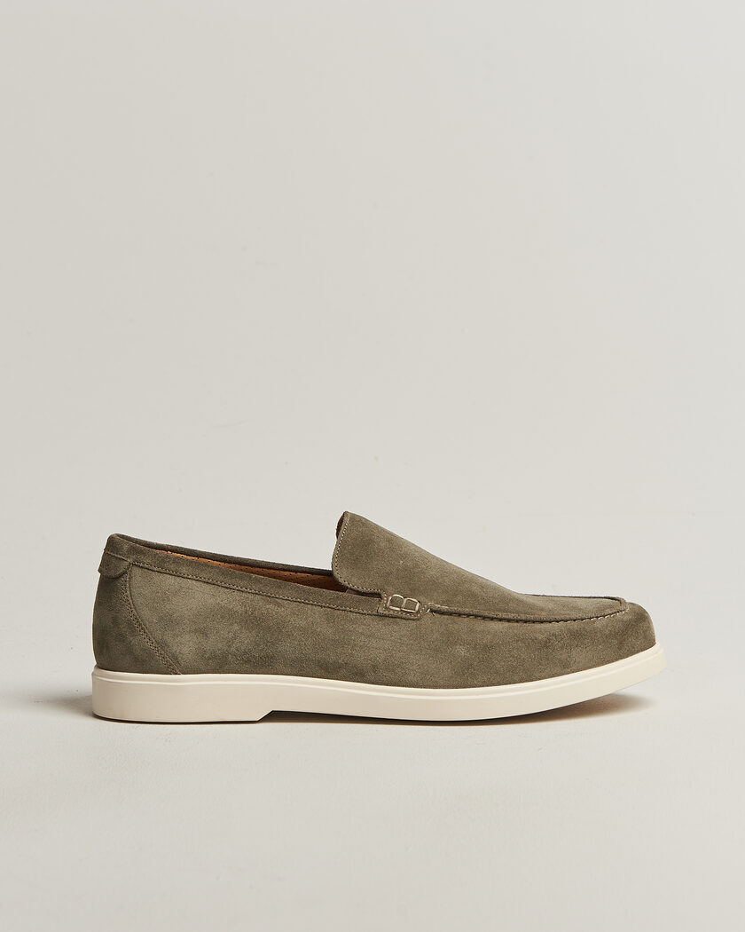 Loake 1880 Tuscany Suede Loafer Pistachio – Grøn