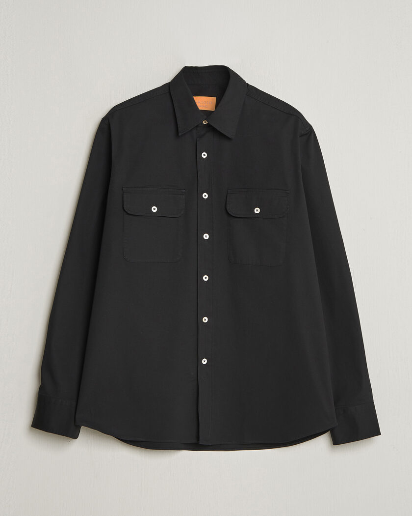 Grigio Illinois Cotton Overshirt Black – Blå