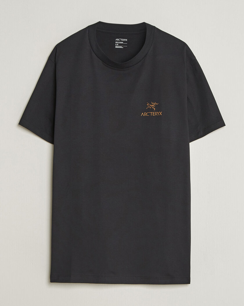 Arc'teryx Kragg Cotton Bird Word T-Shirt Black – Sort
