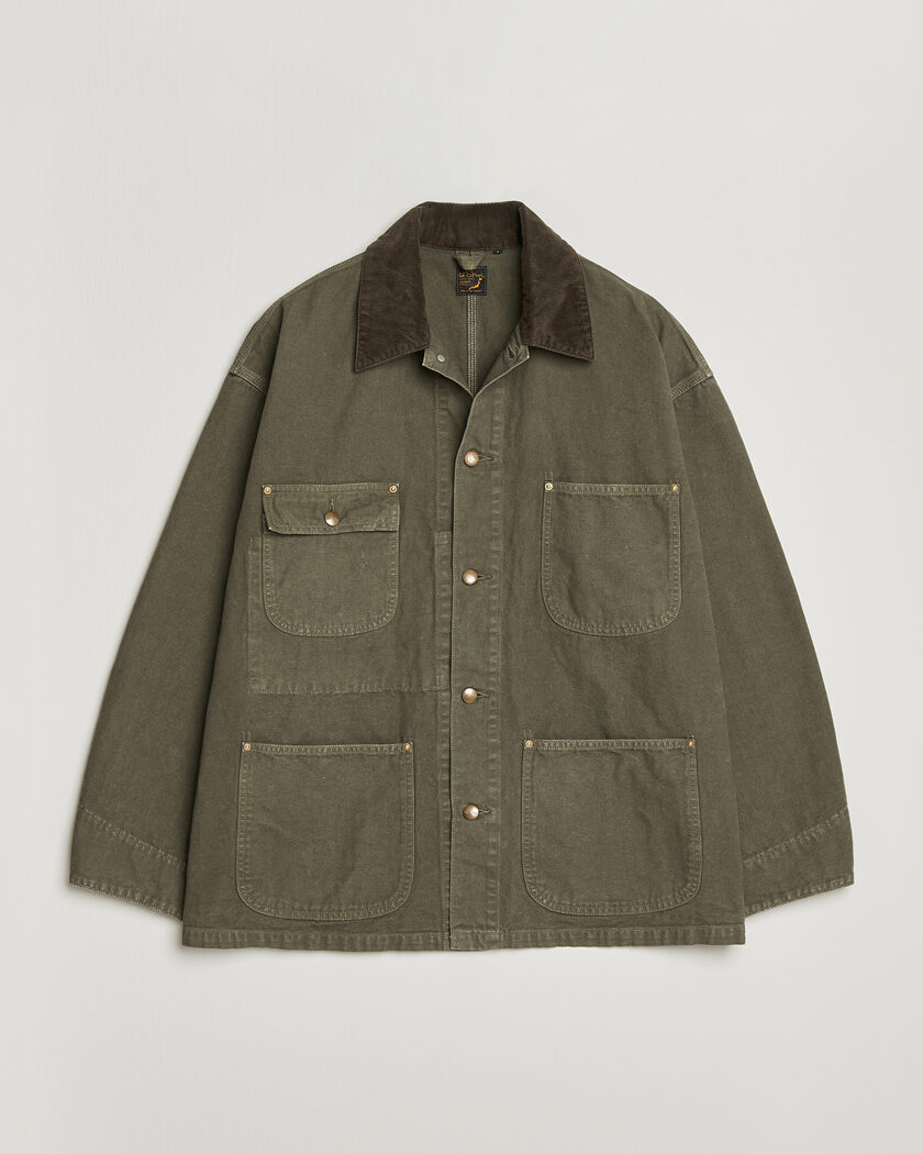 orSlow Oxford Coverall Chore Jacket Army Green – Grøn