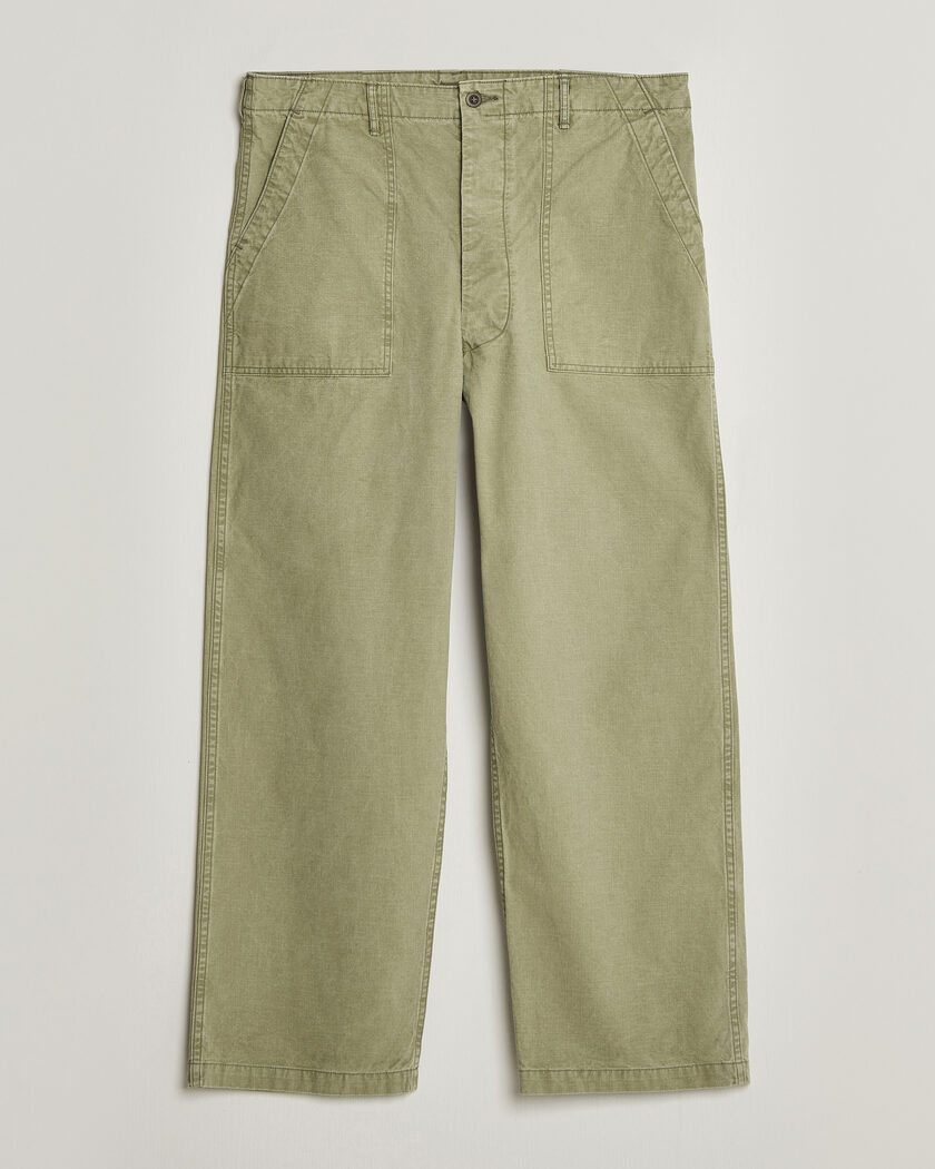 orSlow Summer Fatigue Pants Washed Army Green – Grøn