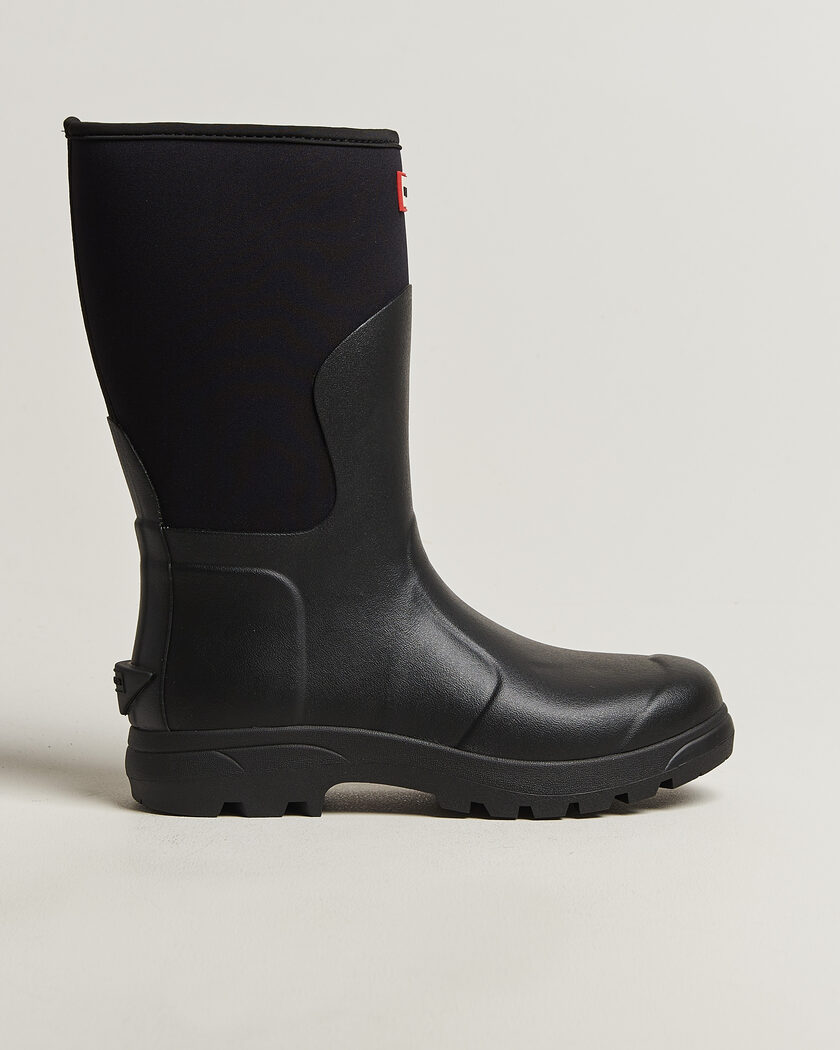 Hunter Boots Balmoral Neopren Short Boot Black – Sort