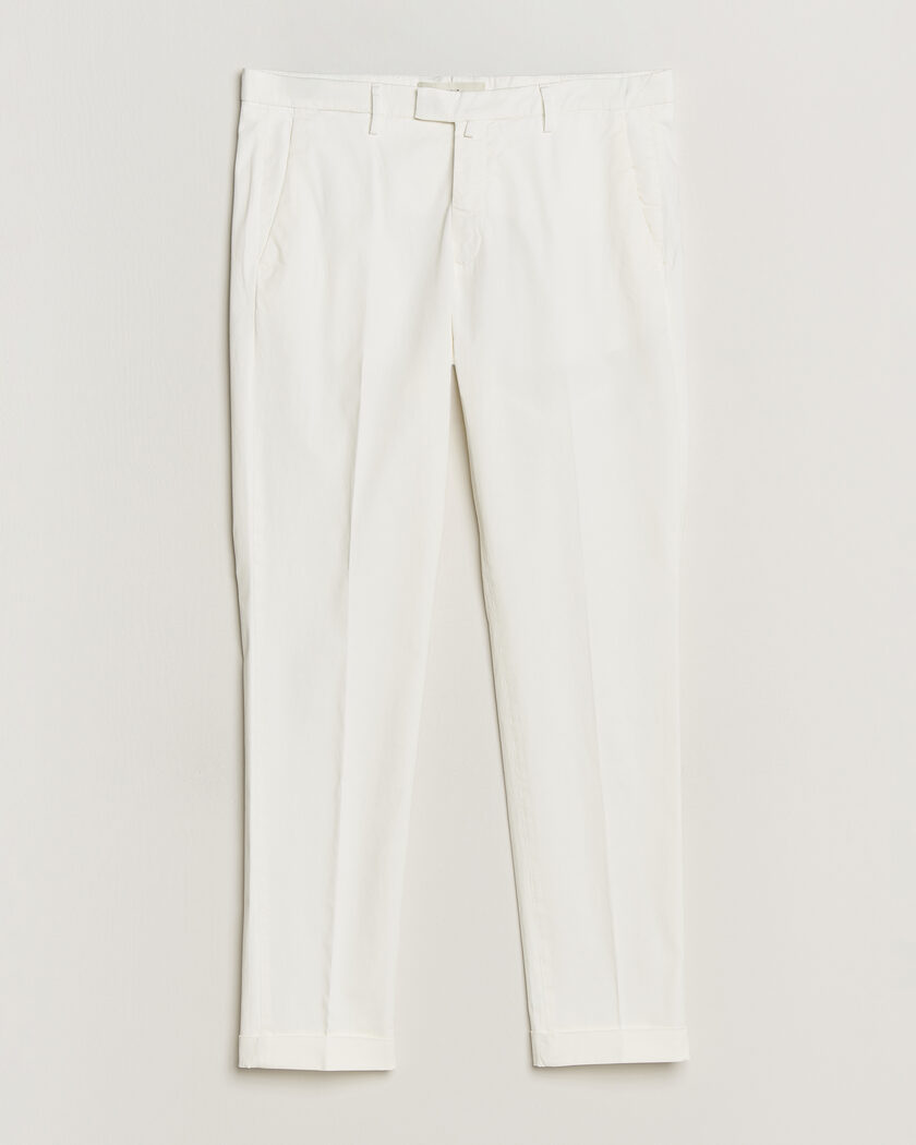 Briglia 1949 Slim Fit Cotton Chinos White – Hvid