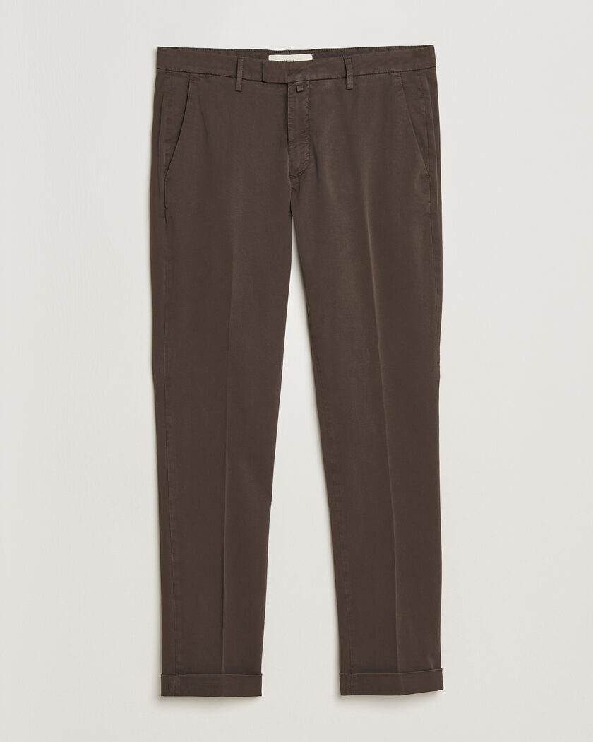Briglia 1949 Slim Fit Cotton Chinos Brown – Brun
