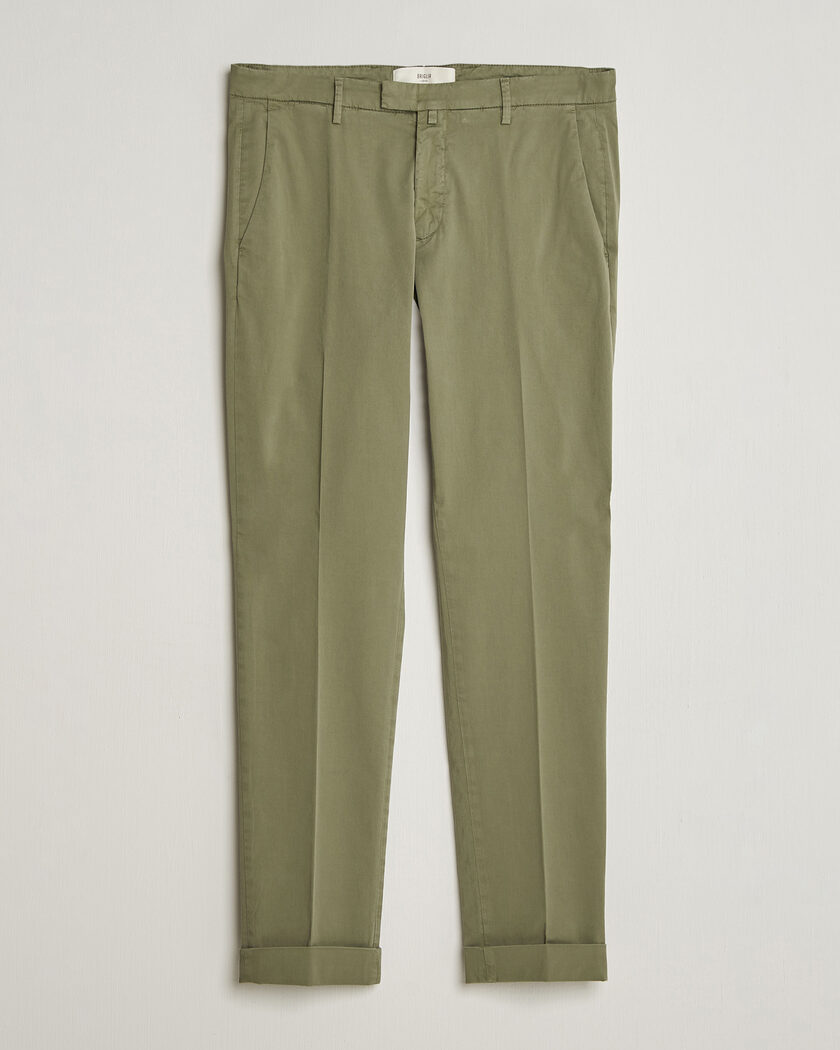 Briglia 1949 Slim Fit Cotton Chinos Olive – Grøn