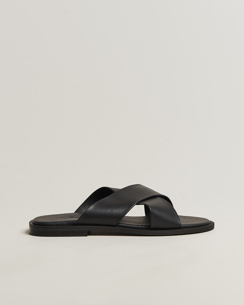 Thera's Classic Sandals Black Calf – Sort