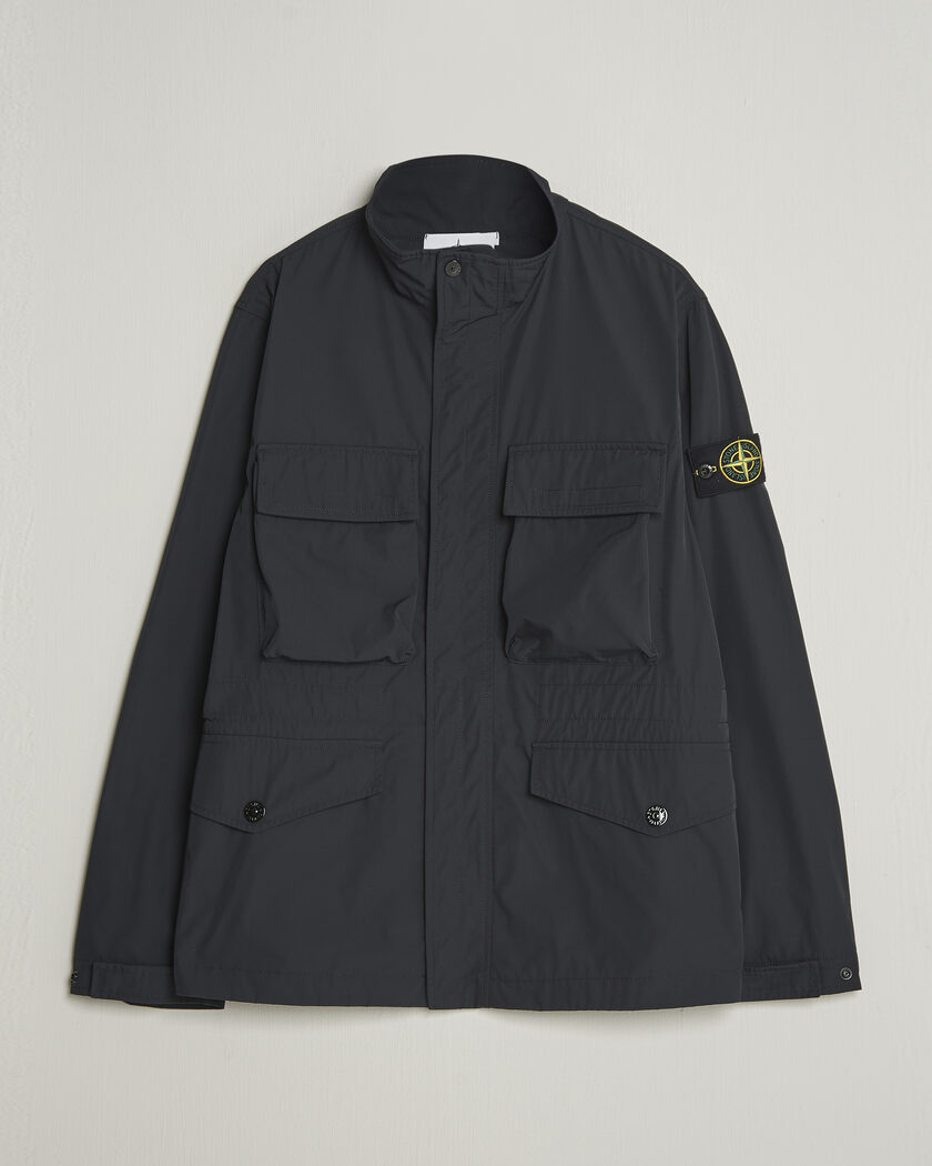 Stone Island Micro Twill Field Jacket Black – Sort
