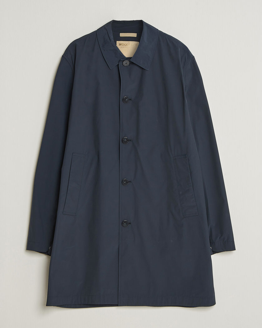 Woolrich Urban Nylon Water Repelent Carcoat Melton Blue – Blå