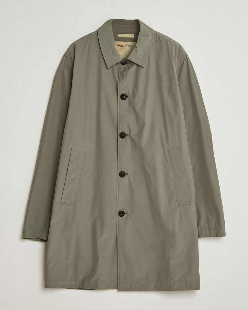 Barbour Heritage Burghley OS Wax Coat Sage - CareOfCarl.dk