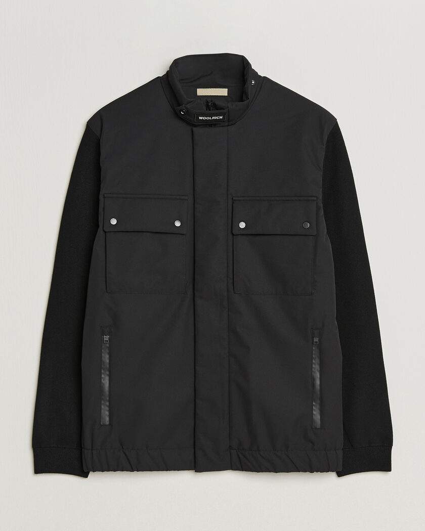 Woolrich Two Layers Hybrid Jacket Black – Sort