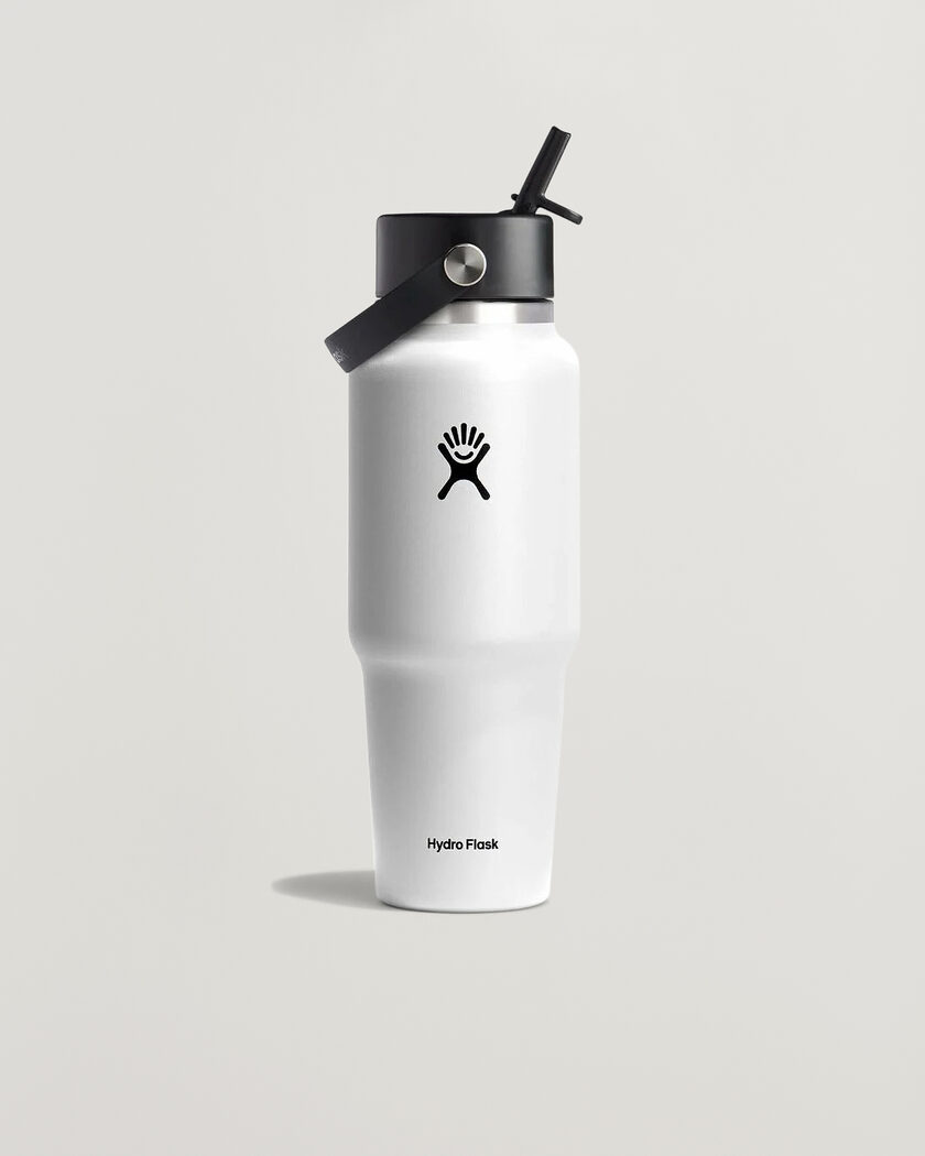 Hydro Flask Travel Bottle Flex Straw Cap 32oz White – Hvid