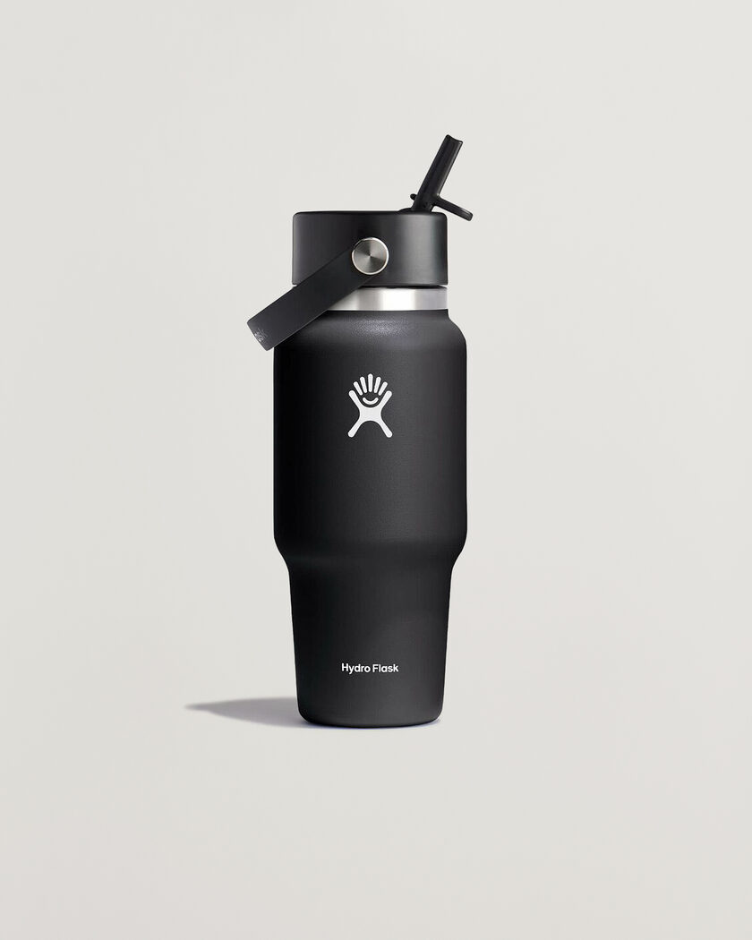 Hydro Flask Travel Bottle Flex Straw Cap 24oz Black – Sort