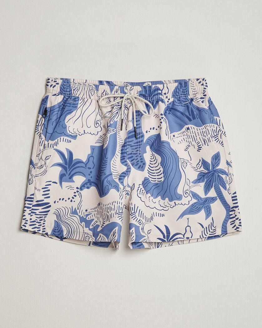 OAS Printed Swimshorts Mystea – Blå
