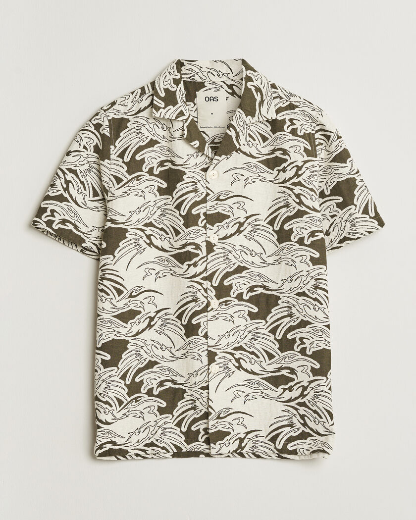 OAS Cuba Short Sleeve Shirt Rouge Ecru – Grøn