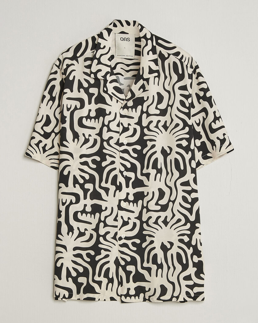 OAS Rocco Viscose Short Sleeve Shirt Loefy – Flerfarvet
