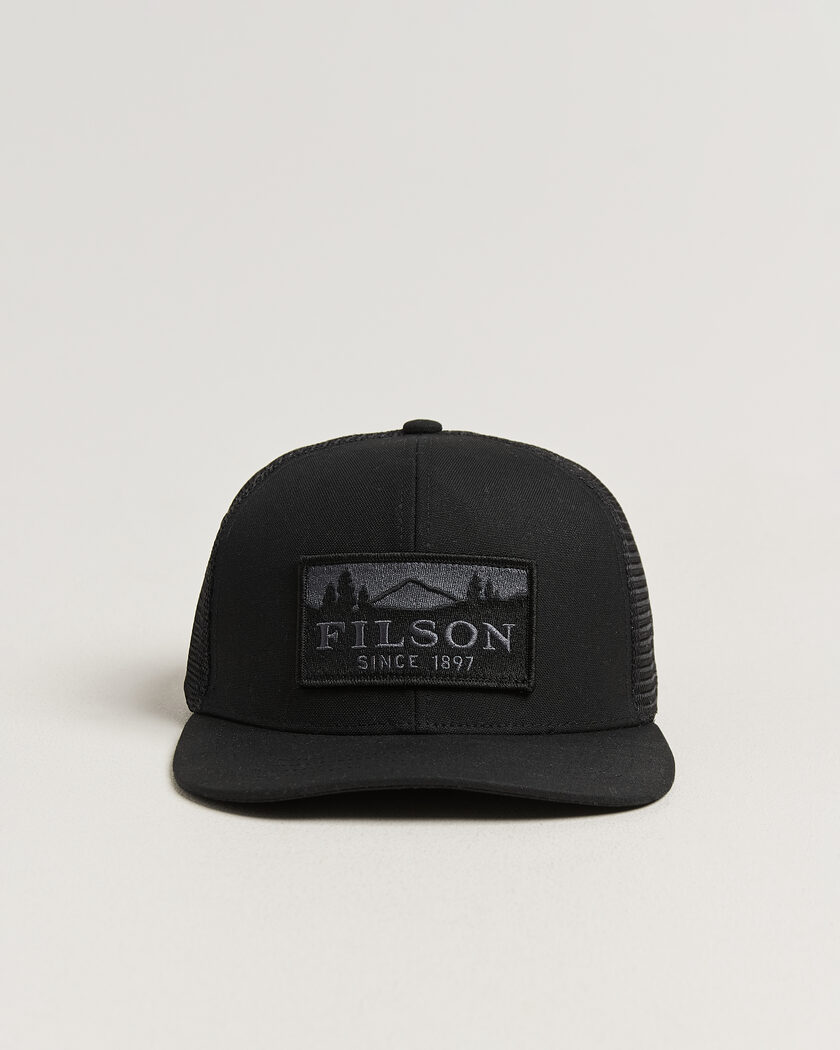 Filson Scenic Waxed Logger Mesh Cap Black – Sort