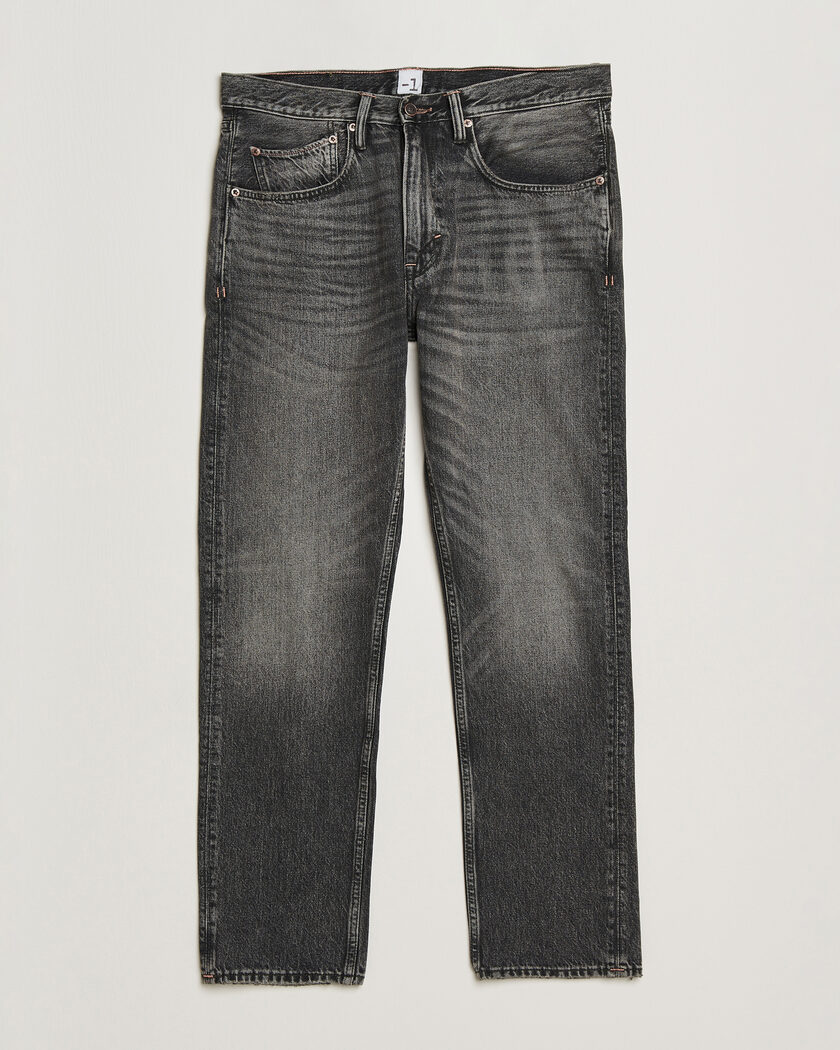 -1 Nordic Denim Regular Fit Jeans Thunderstorm Black Clean – Sort