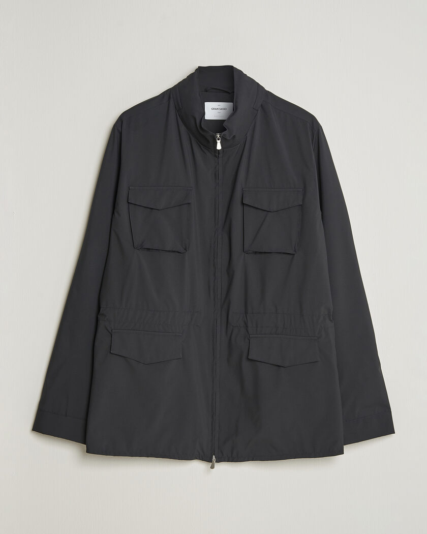 Gran Sasso Nylon Field Jacket Navy – Blå