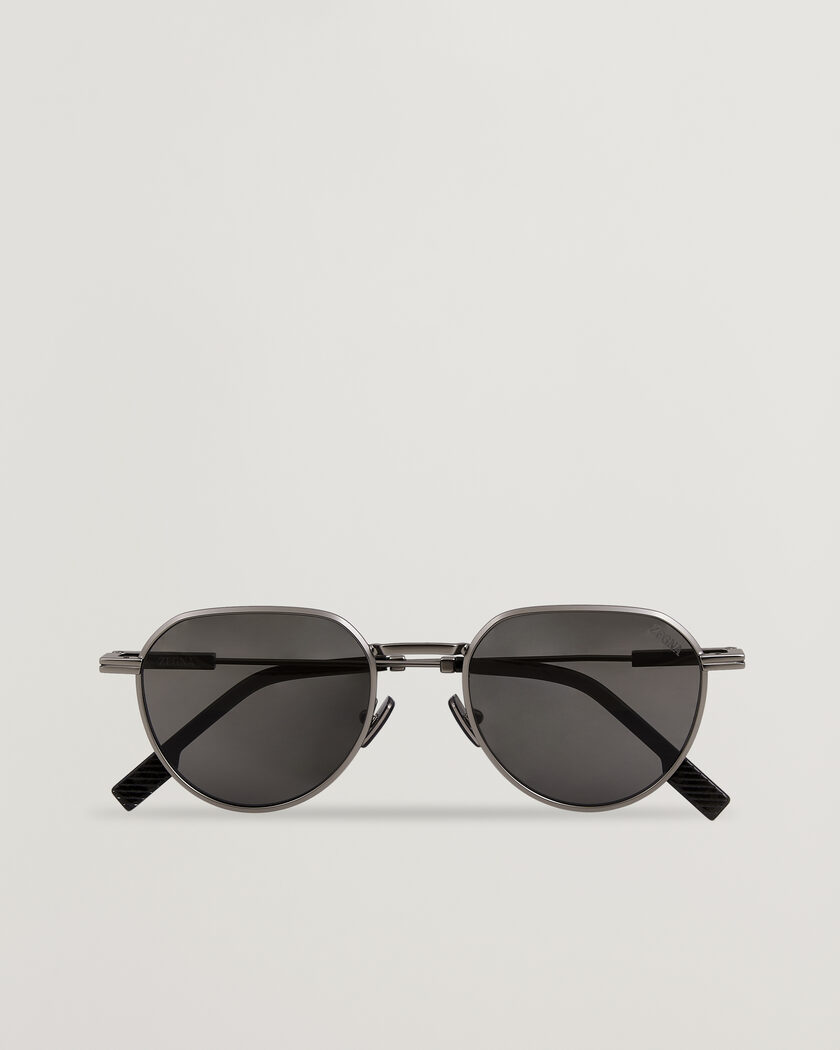 Zegna EZ0297 Sunglasses Gunmetal – Sort