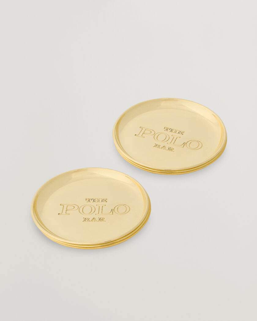 Ralph Lauren Home Polo Bar Coasters Brass – Guld