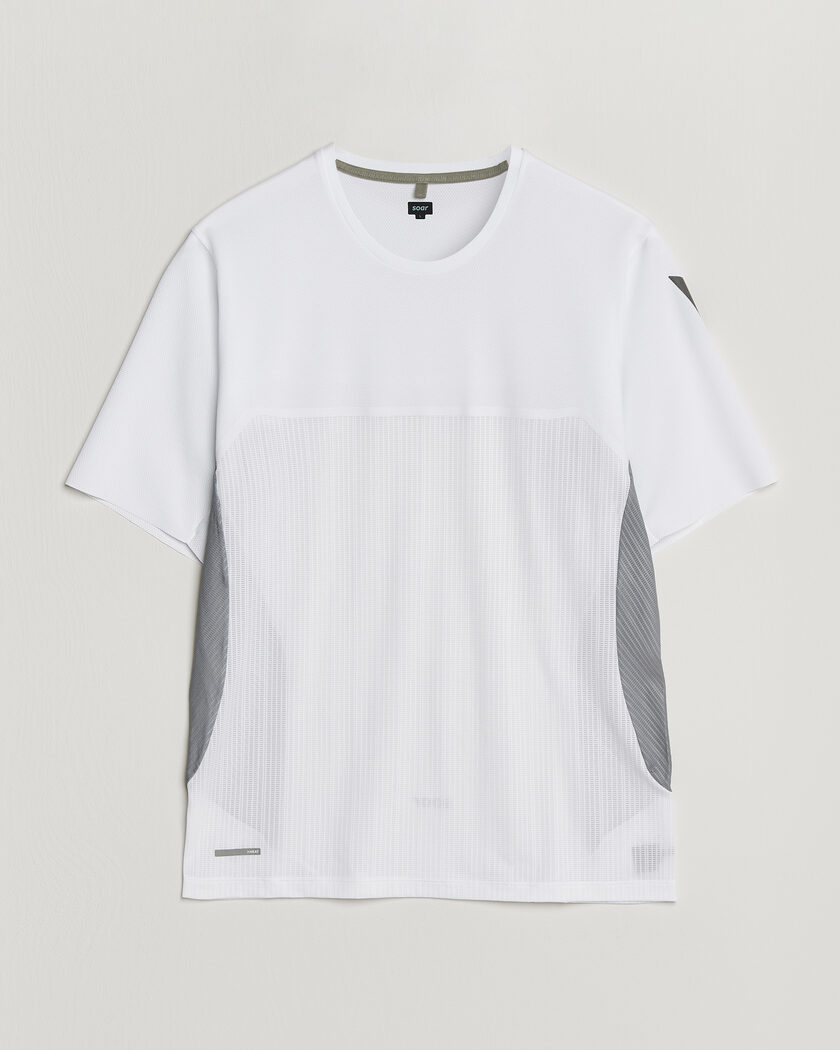 SOAR Running Hot Weather Tee White/Silver – Flerfarvet