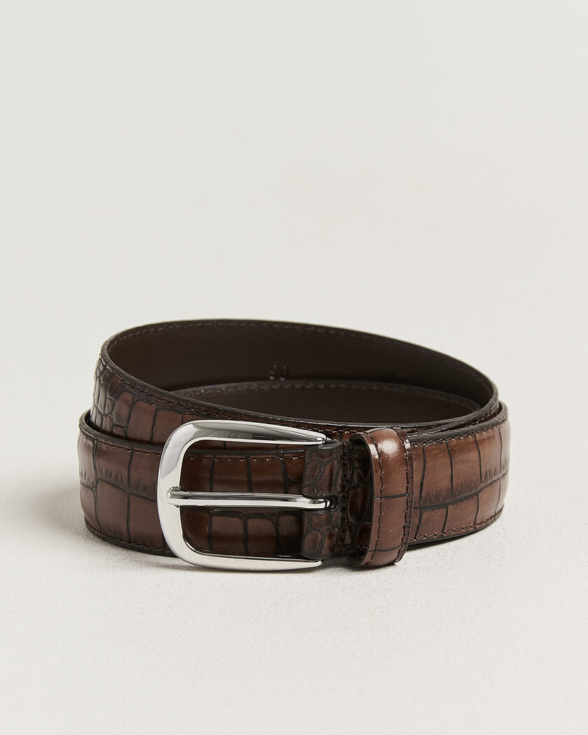 Anderson's Embossed Western Leather Belt Tan – Brun