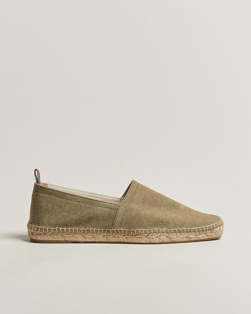 Castañer Pablo Washed Canvas Espadrilles Laurel Green – Grøn