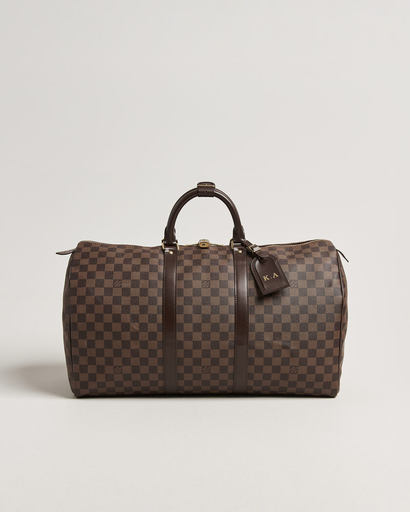  Louis Vuitton Pre-Owned Keepall 50 Damier Ebene – Brun