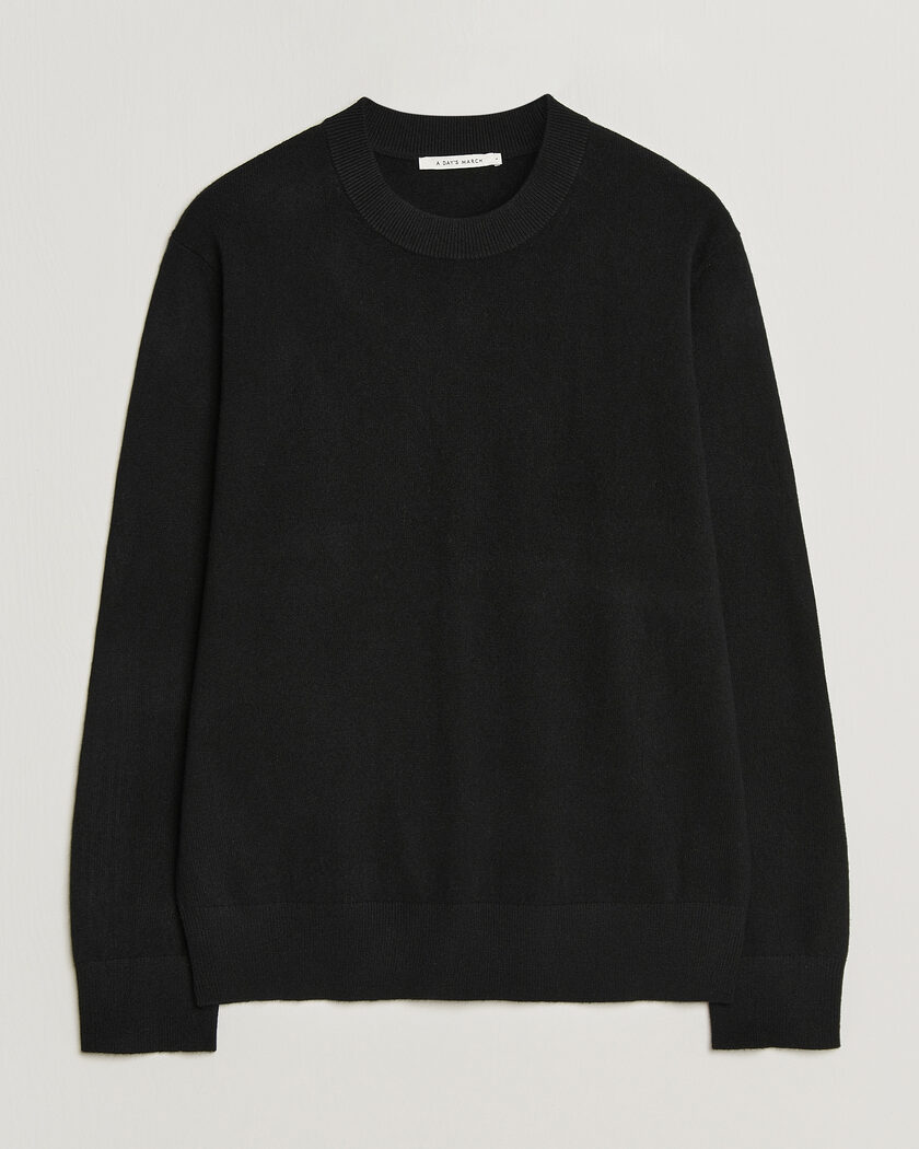 A Day's March Marlow Cashmere Blend Sweater Black – Sort