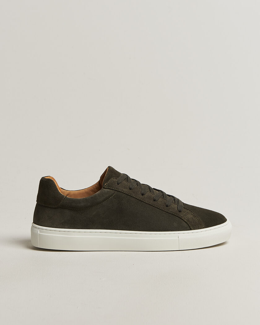 A Day's March Marching Suede Sneaker Olive – Grøn