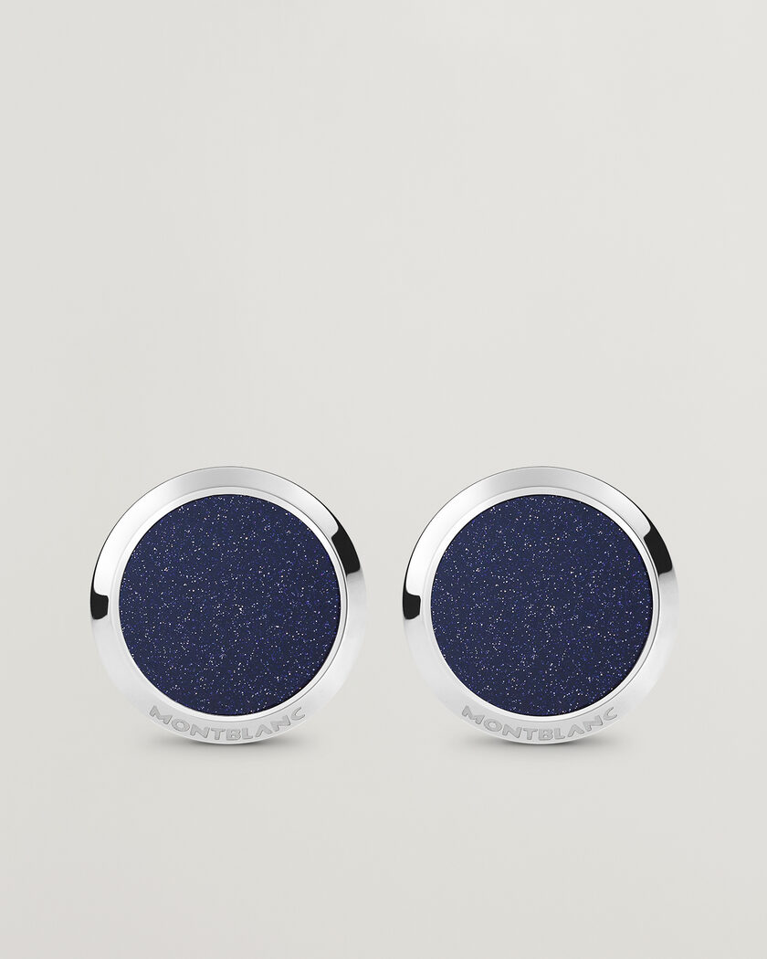 Montblanc Meisterstück Cufflinks Blue Goldstone – Blå