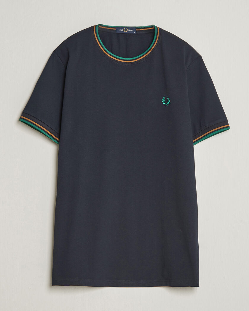 Fred Perry Twin Tipped T-Shirt Navy – Blå