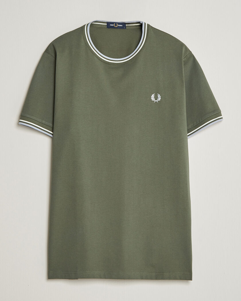 Fred Perry Twin Tipped T-Shirt Laurel Wreath Green – Grøn