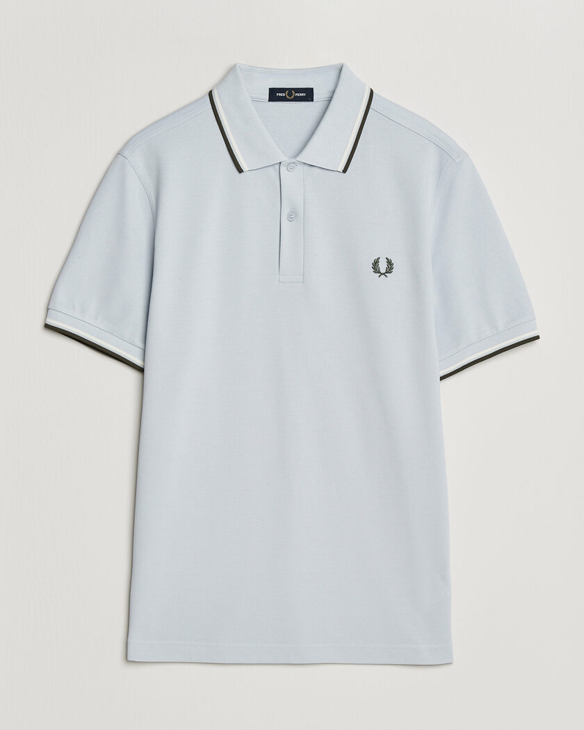 Fred Perry Twin Tipped Polo Shirt Dusky Blue – Blå