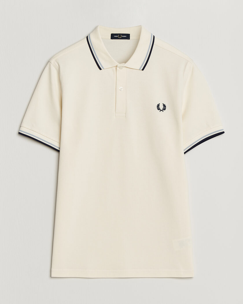 Fred Perry Twin Tipped Polo Shirt Ecru – Hvid