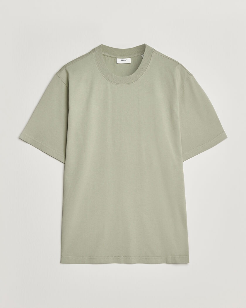 NN07 Adam Crew Neck T-Shirt Sage Green – Grøn