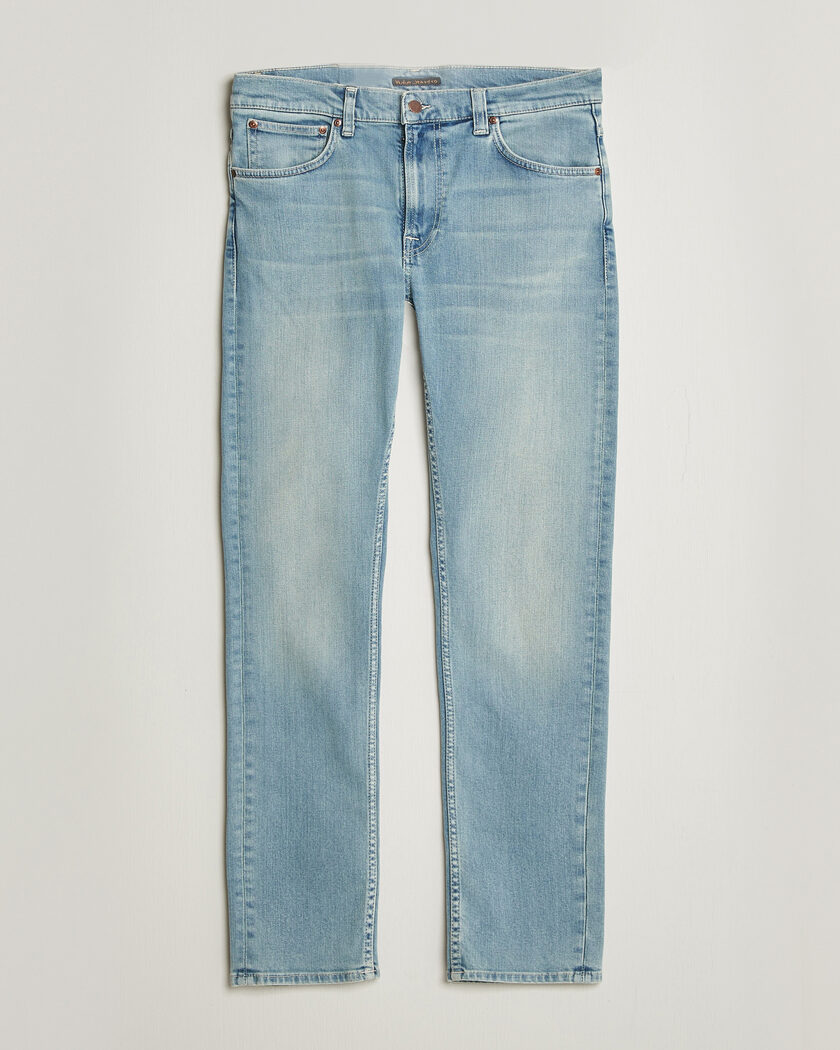 Nudie Jeans Lean Dean Jeans Shallow Sea – Blå