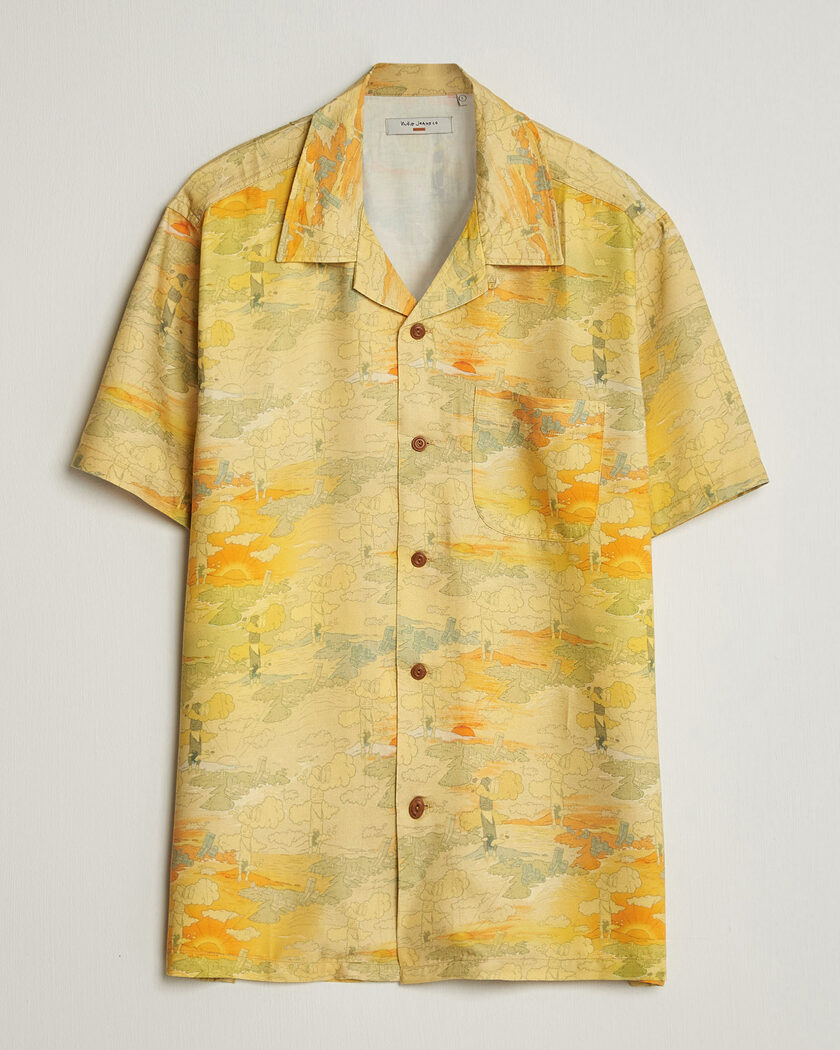 Nudie Jeans Arvid Hawaii Shirt Drift Away – Flerfarvet