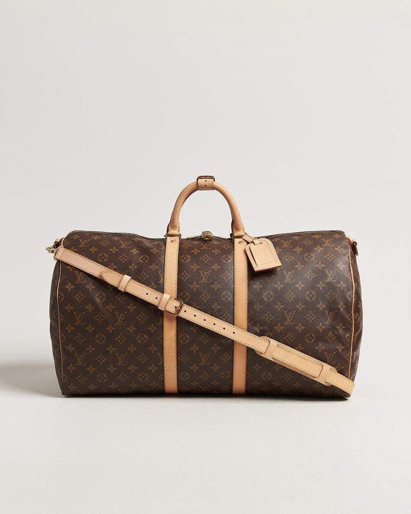 Louis Vuitton Pre-Owned Keepall 55 Bandouliére Monogram – Brun