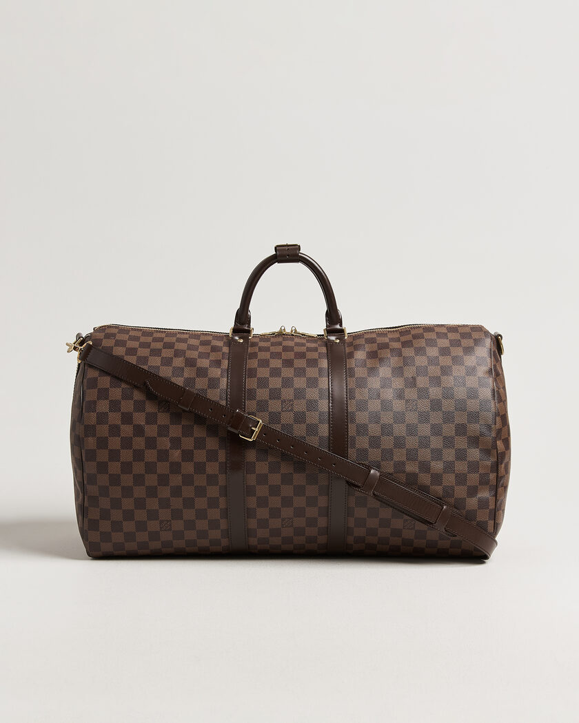 Louis Vuitton Pre-Owned Keepall 55 Bandouliére Damier Ebene – Brun
