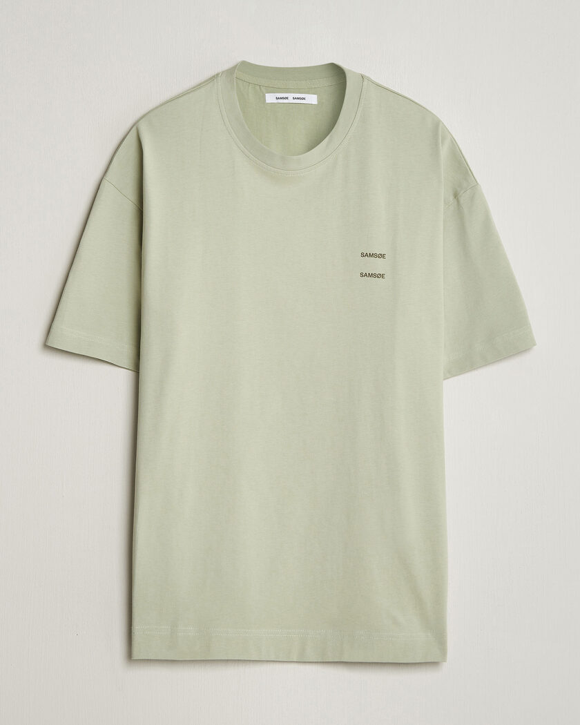 Samsøe Samsøe Joel Organic Cotton T-Shirt Desert Sage – Grøn